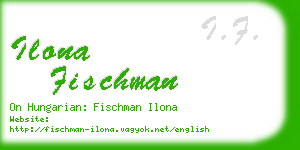 ilona fischman business card